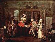 William Hogarth The Inspection Spain oil painting artist